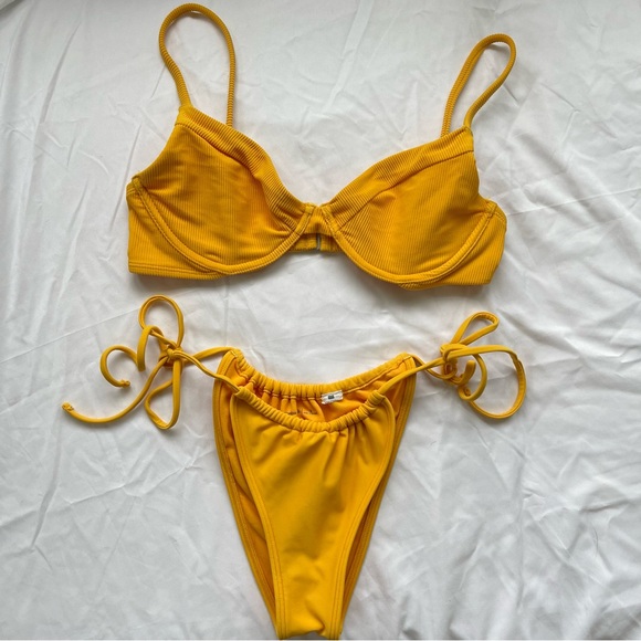 Abercrombie & Fitch Swim Marigold Yellow Abercrombie Fitch Bikini